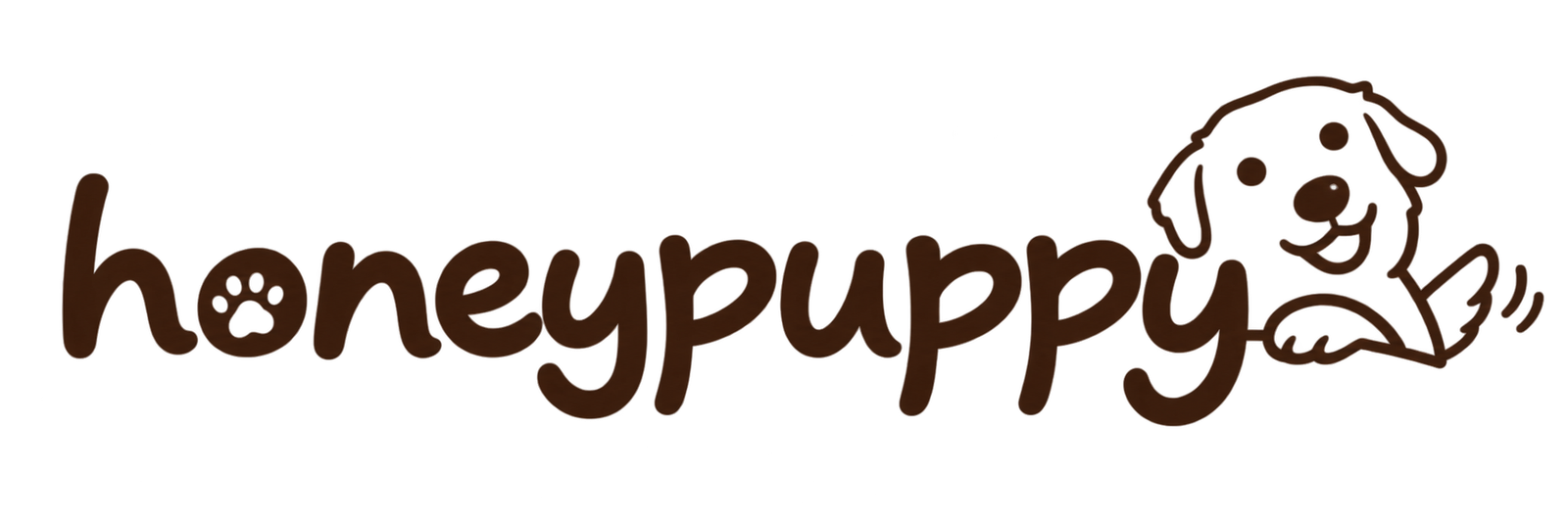A text-based logo for Honeypuppy